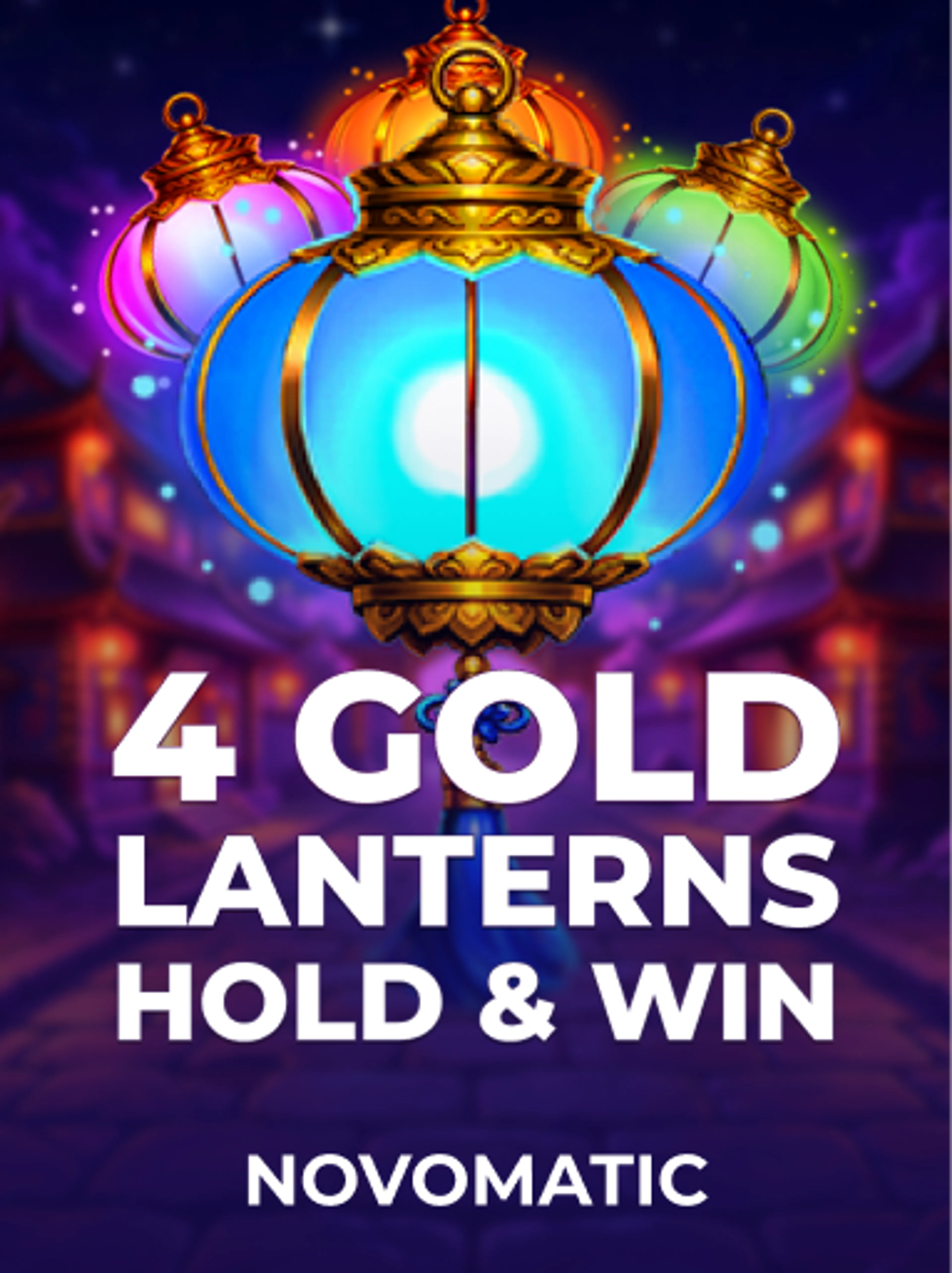 4 Gold Lanterns Hold & Win