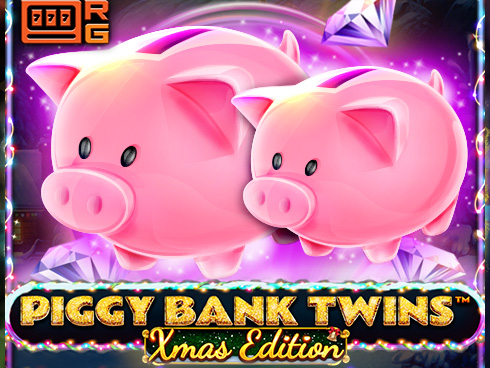 Piggy Bank Twins Xmas